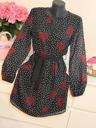 Luxusné talianske šaty so srdiečkami - artigli, s