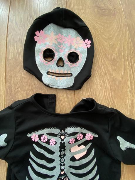 Kostra kostým karneval dievča, 