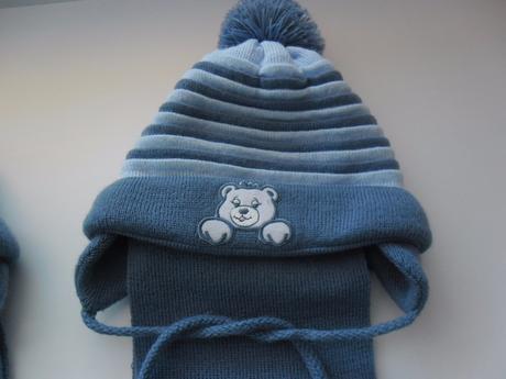 2x čiapka, šal, rukavičky, h&m,74