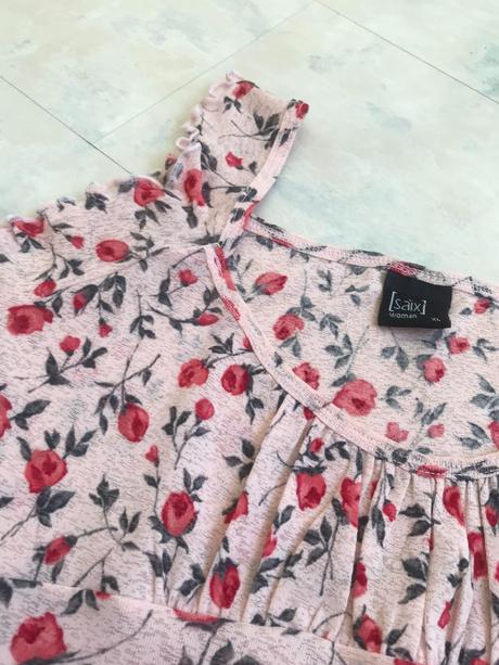 Romantické tenké kvetované tielko s/m, m