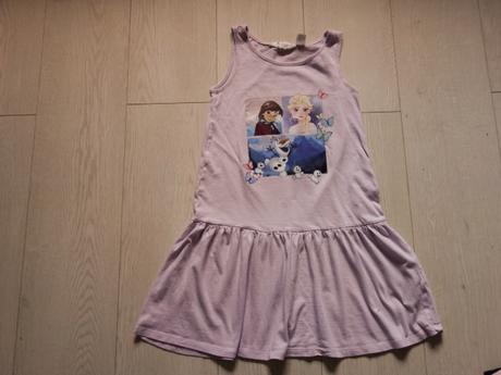 Šaty h&m 122/128 frozen, h&m,122