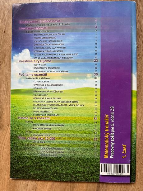 Matematicky trenazer 5. rocnik - 1. cast,