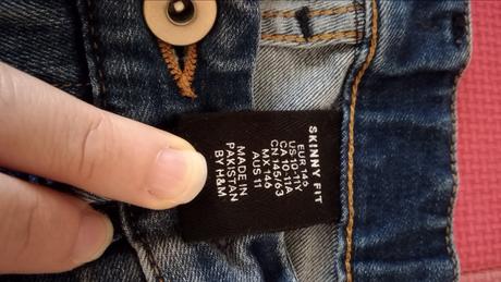 Frajerské riflové kraťasy, h&m,146