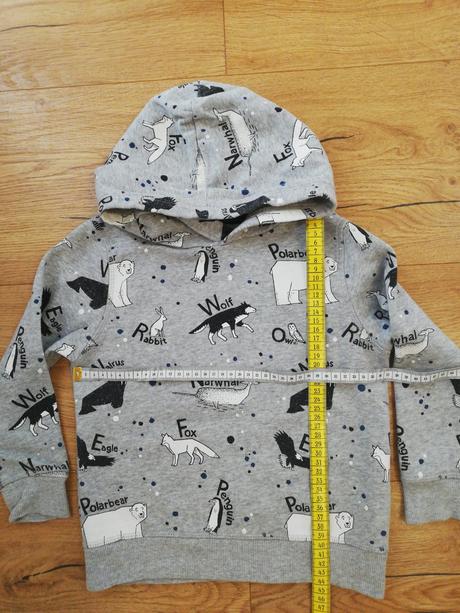 Mikina zimný motív, h&m,110
