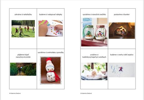 Adventný kalendár - súbor aktivít,
