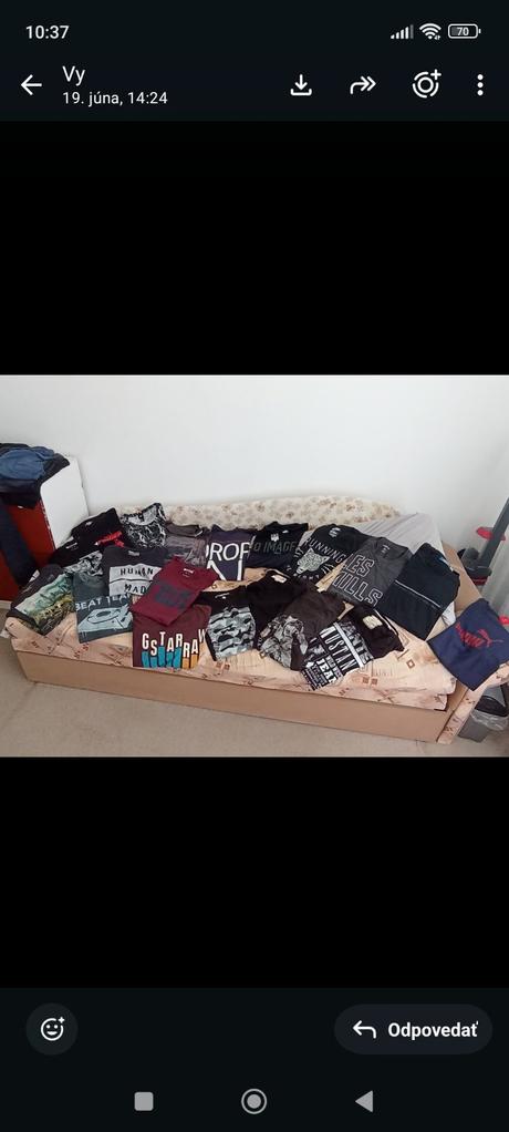 Tričká s krátkym rukávom a potlačou, mustang,xl