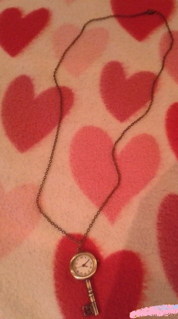 Náhrdelník s hodinkami kľúčik, 