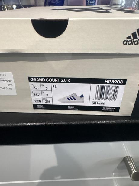 Adidas tenisky grand court 2.0 k, adidas,35