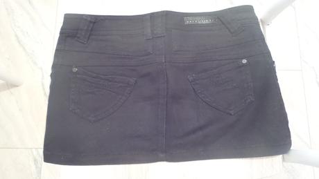 Čierna riflová minisukňa, terranova,xs