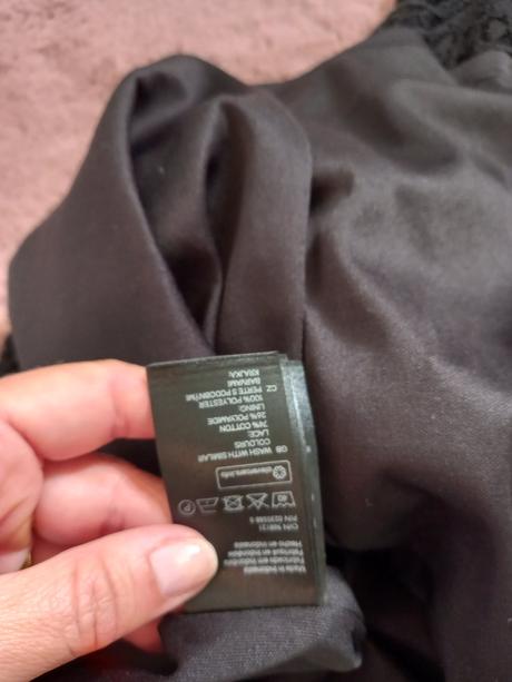 36 čipkované saty, h&m,36