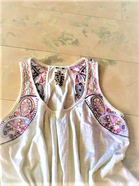 Voľné zvonové tielko vintage, next,40