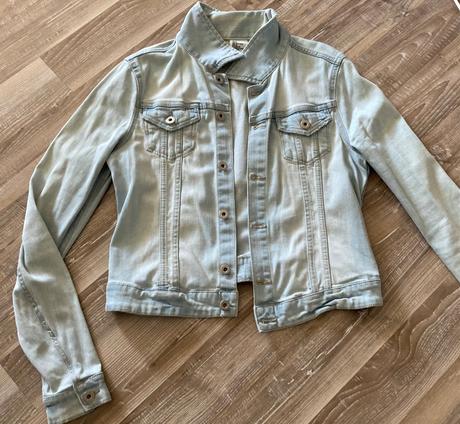 Dámska bledá riflovka, h&m,38