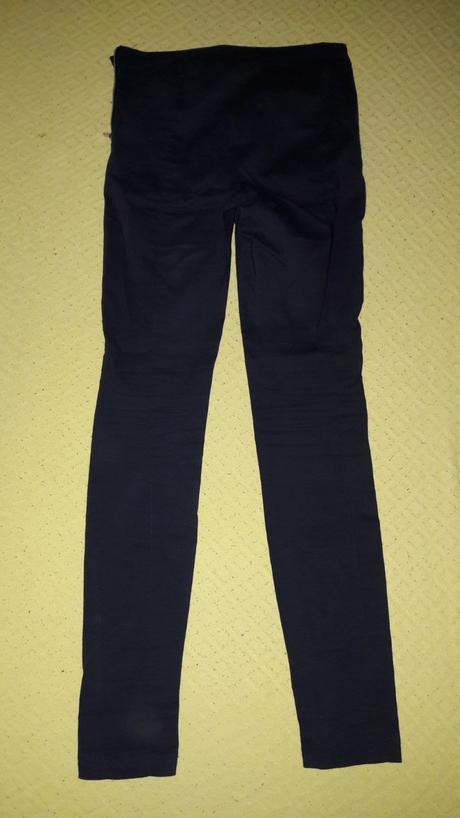 Tmavomodré nohavice so zipsom naboku, gate,34