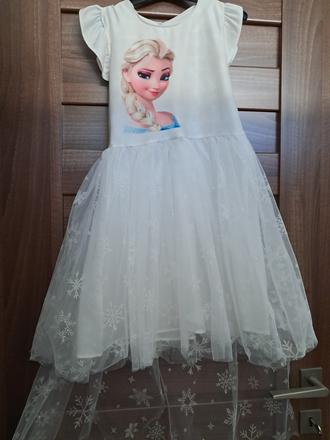 Nové šaty frozen elza, 122 / 128