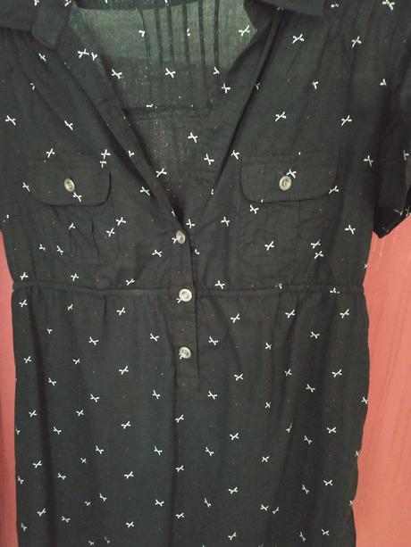 Cierna predlzena kosielka moodo, s