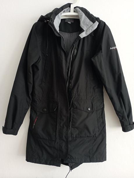 Skvelá dlhá prechodná bunda 36/38, s