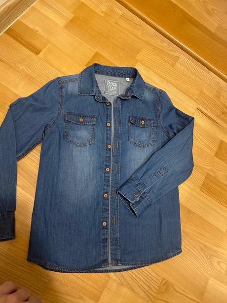 Chlapčenská rifľová košeľa, c&a,134