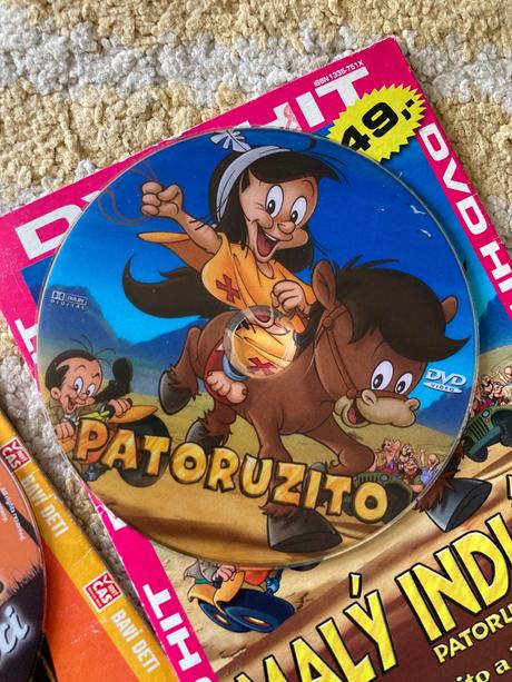 Dvd malý indián, pinocchio, kravička connie, 