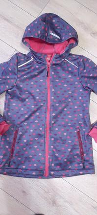 Dievčenská softšelová bunda 146/152, crivit,146