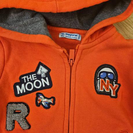 Mikina na zips s kapucňou mayoral 80, mayoral,80