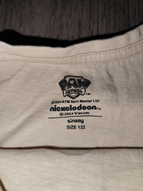 Tričko labková patrola, sinsay,122