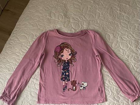 Tričko s dlhým rukávom, c&a,134