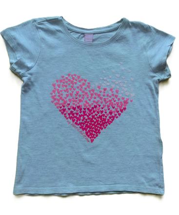 Tričko so srdiečkami, dopodopo,122