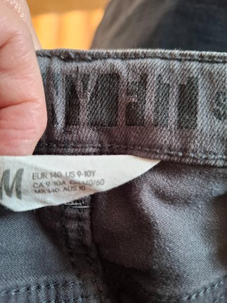 Šedé rifle h&m s nastavením v páse, 140, h&m,140