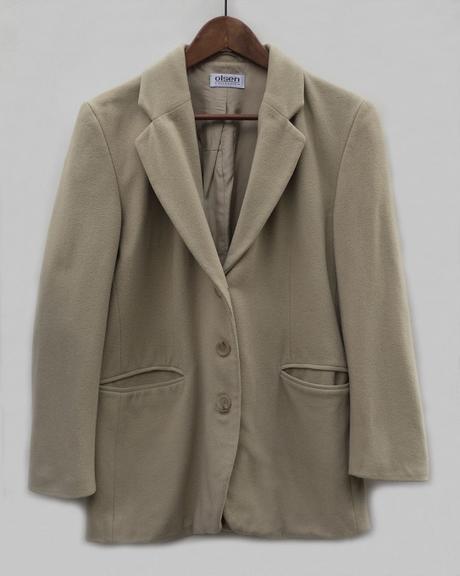 Kvalitné vlneno kašmírové sako, l