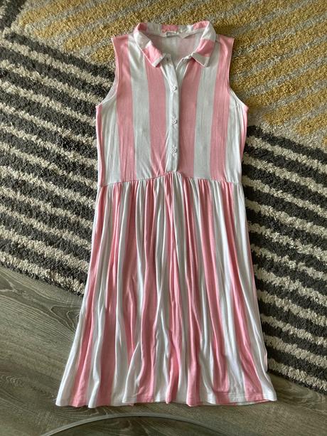 Pásikavé šaty 134/140, h&m,134