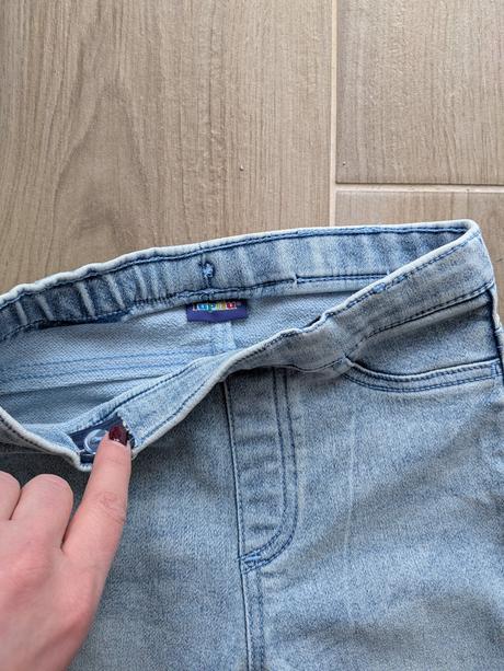 Strečové riflo-legíny, lupilu,128