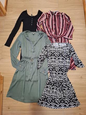 Dámske šaty s dlhým rukávom vel. s, h&m,s