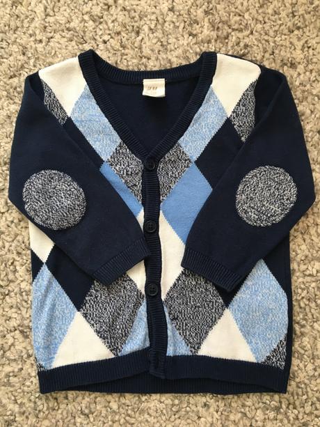 Károvaný svetrík, h&m,80