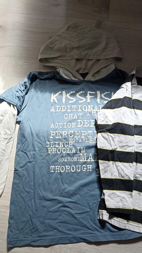 5 ks tričká dlhý rukáv vel. 152, 140–152