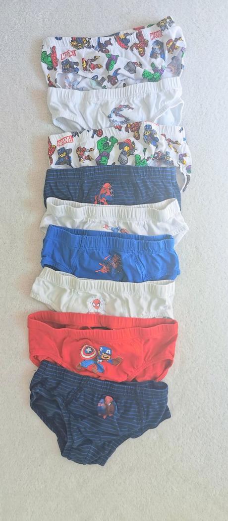9x slipy hm 110-116, h&m,110