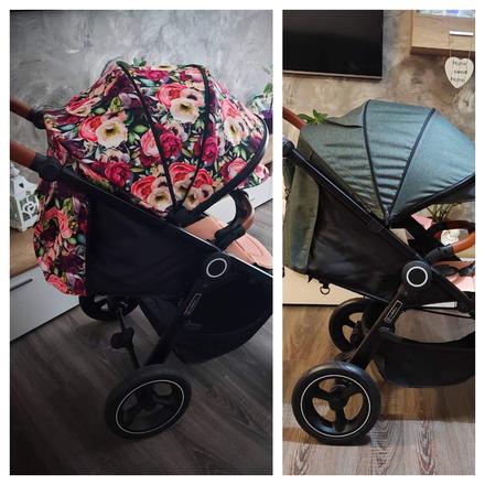 Strecha colleto joggy, joolz geo3,coletto joggy s nafukovacími kolesami / coletto joggy s penovými kolesami