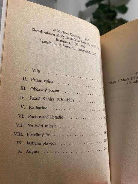 Krásna kniha anglický pacient michael ondaatje,