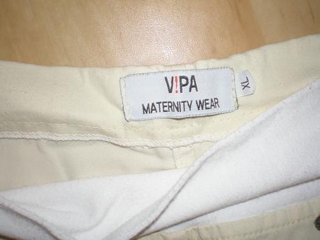 Smotanové tehotenské 3/4 nohavice, xl