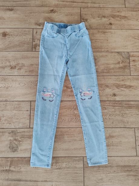 Riflové džegíny, h&m,140