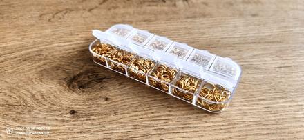 Spojovacie krúžky -zlaté - 4-10 mm, 