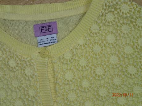 Citrónový komplet next 110-116+ svetrík ff, next,110
