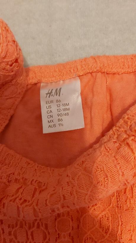 Čipkovaný overal/kombinéza h&m 86, h&m,86