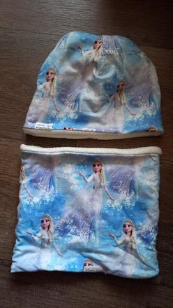 Zimný set elsa 4 az 7r. obvod 51cm pekný stav, 116
