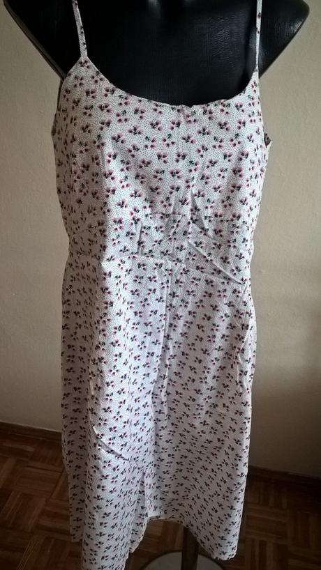 Bavlnené šaty na ramienka, 40