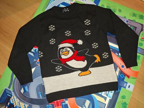 Pulóver so zimným motívom, vianočný, l