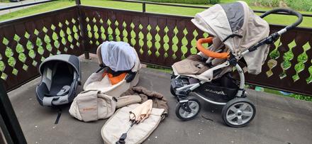 Kočík x-lander desert 2-kominácia +vajíčko, x-lander,x-lander xa