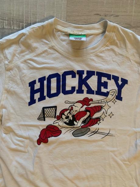 Tričko hockey looney toones taz, benetton,140