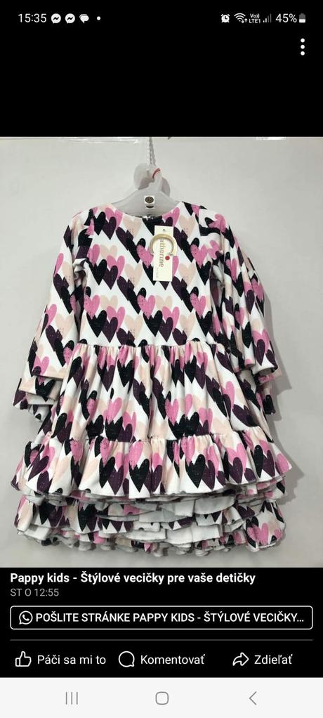 Prekrásne extra točivé šaty výpredaj, active,92 - 128