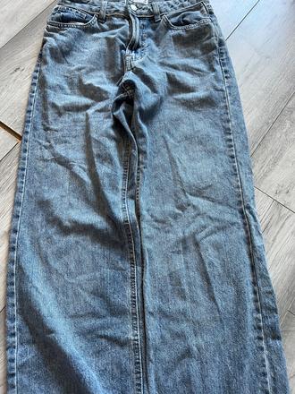 Wide leg modré rifle, sinsay,xs
