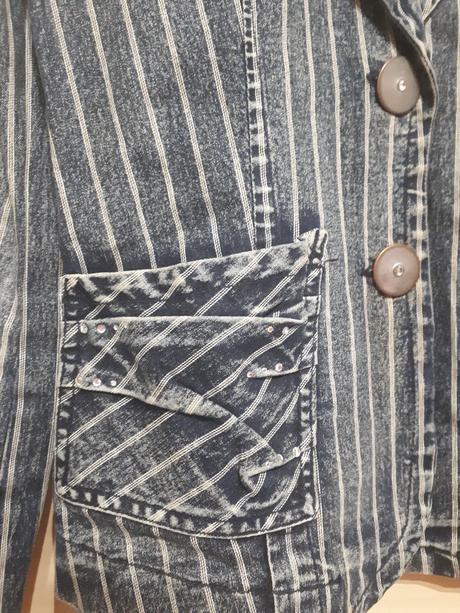 Riflove sako s pasikavym vzorom, s